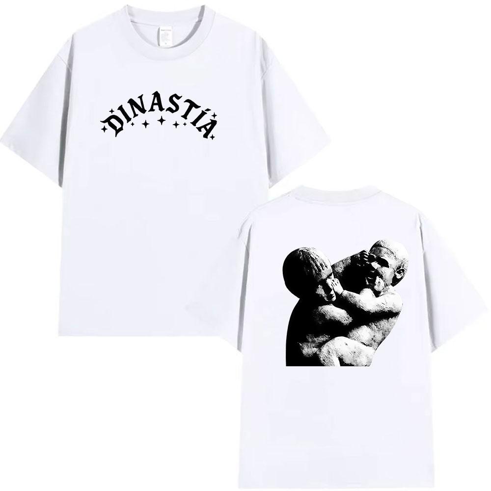 Peso Pluma Dinastia Tour 2026 Print T Shirt Unisex's Hip Hop Pop Music Short Sleeve T-shirts Unisex 100% Cotton T-shirt Streetwear