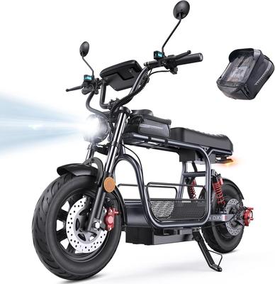 Электросамокат iScooter DX5 для взрослых с сиденьем, двигатель 1500 Вт, аккумулятор 48 В 15,6 Ач 15 дюймов