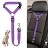Solid Two-in-one Pet Car Seat Belt Lead Leash BackSeat Safety Belt Adjustable Harness for Kitten Dogs Collar Pet Accessories