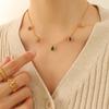 New Style Jewelry, Niche Design Sense Fashionable And Colorful Zircon Pendant Necklace Collarbone Neck Chain