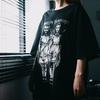 Женская готическая футболка Creepy Twin Girls Skull Printed Harajuku Novelty Clothing Tops Mutated Rock Футболка Женская одежда
