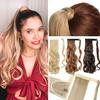 Long Clip In Ponytail Hair Extension Wrap Around Ponytail Synthetic Hairpiece For Women