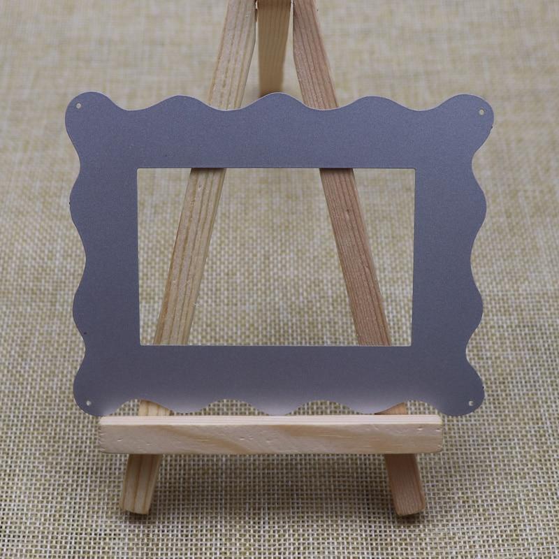 Кружевная прямоугольная рамка Металлические штампы для резки Скрапбукинг Ремесло Тиснение Фотоальбом Высечка