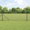 VidaXL Welded Wire Fence with 7 Spiked Posts Grey 0.4 X 10 M Steel 3352147
