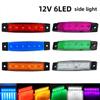 10PCS Car Exterior Light 12V / 24V LED Red White Yellow Blue Green LED Car Bus Truck Side Light Low LED Trailer Warning Light