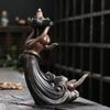 Ароматерапевтическая печь с обратным потоком из смолы, креативная кадильница для благовоний в стиле дзен, ручная будда, водопад, курильница для благовоний, украшение для дома, ремесла