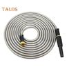 Stainless Steel Garden Hose Flexible Anti-kink Expandable Water Pipe Weather-resistant Hose with Leak Proof Brass Connectors for Car Washing Garden
