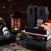 Halloween Party Decoration Party Props Coffin Shape Gift Box Candy Box Gothic Style Halloween Party Portable 19x8.8cm