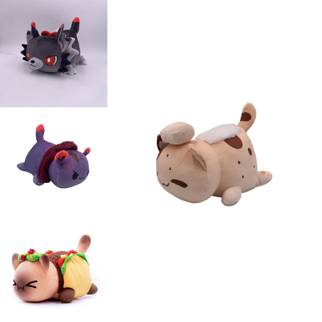 Очаровательная плюшевая игрушка Aphmau Skull Taco Pumpkin Bread Cat Meemeows для домашнего декора