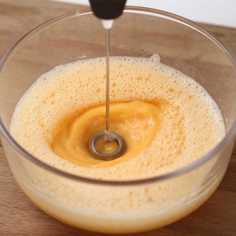 Портативный электрический вспениватель молока и взбиватель яиц из нержавеющей стали