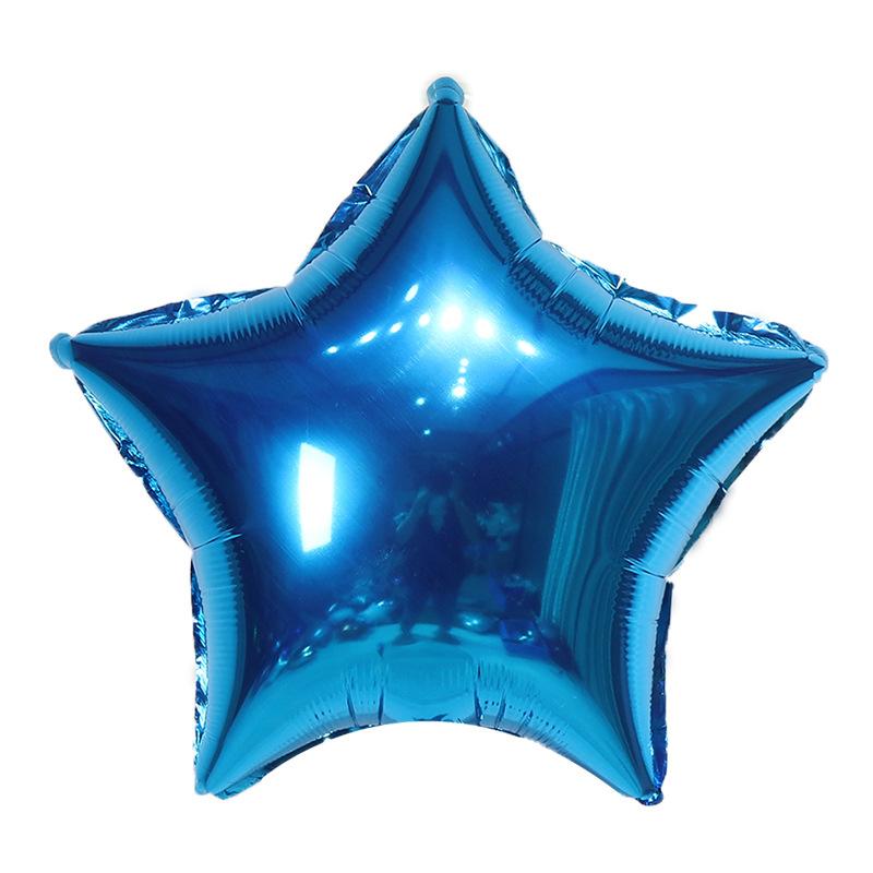 10-18inch Pentagram Aluminum Film Balloons Birthday Decoration Wedding Room Layout Automatic Sealing Star Luster Aluminum Foil