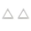 [R2070] - Silver 'Triangles' Earrings - 6x6 Mm