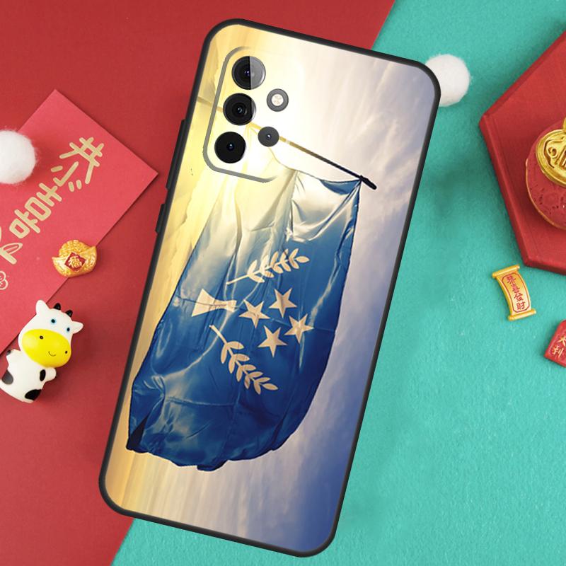 Kosrae Flag Case For Samsung Galaxy A56 A36 A26 A16 A06 A13 A33 A53 A15 A35 A55 A34 A54 A12 A32 A52 A17