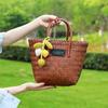 Летняя сумка ручной работы: Вместительная переносная пляжная и овощная корзина для женщин (Издание 2025 г.)