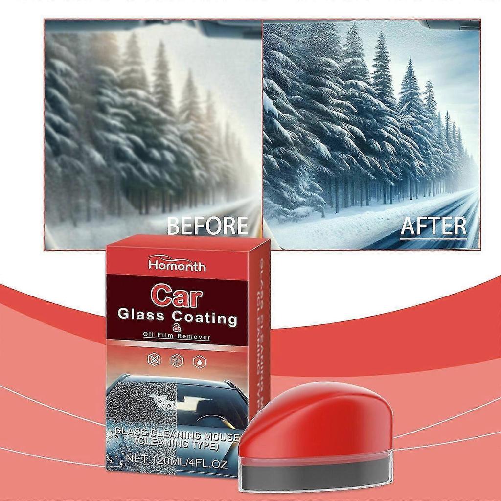 New model Homonth Glass Oil Film Cleaner Car Windshield Brightening Cleaning Coating Plating Agent Oil Film Decontamination