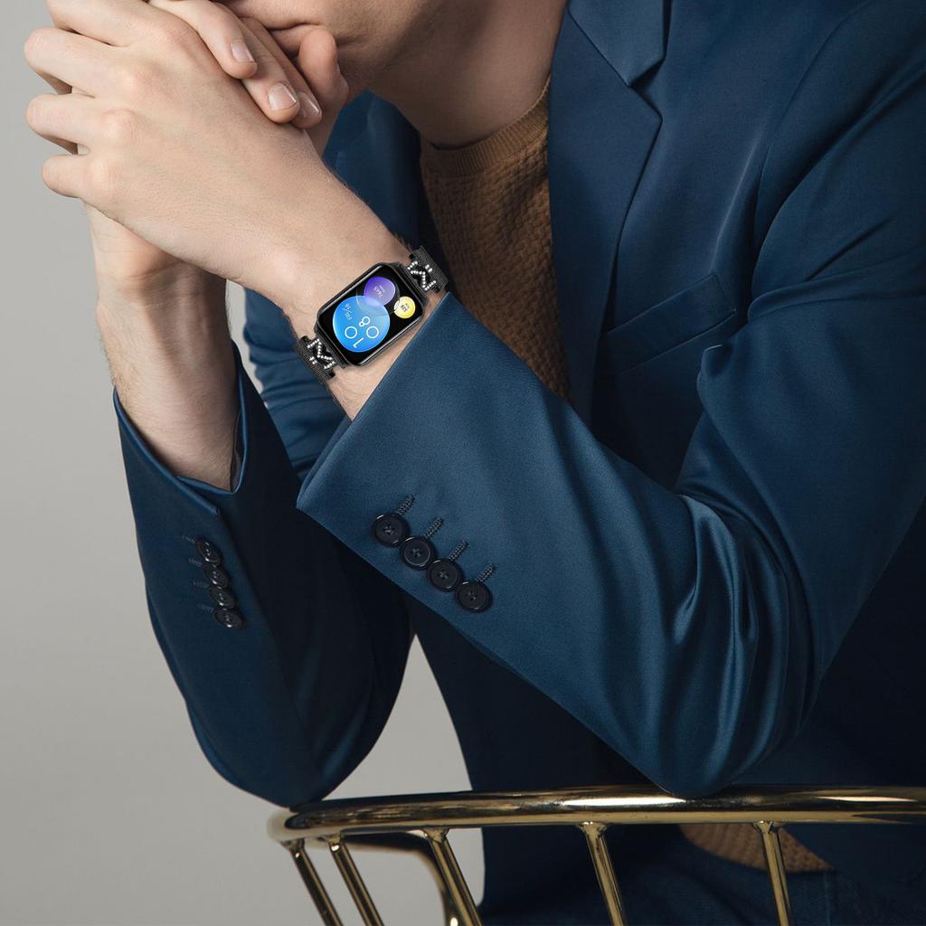 Ремешки миланского типа для Xiaomi Smart Band 8 Pro, металлический ремешок из нержавеющей стали