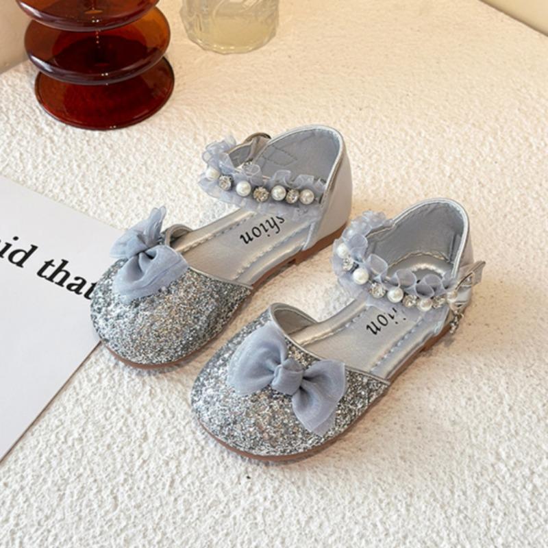 Children's Crystal Shoes Girls Princess Shoes Soft Sole Performance Shoes Evening Dress Small Leather Shoes