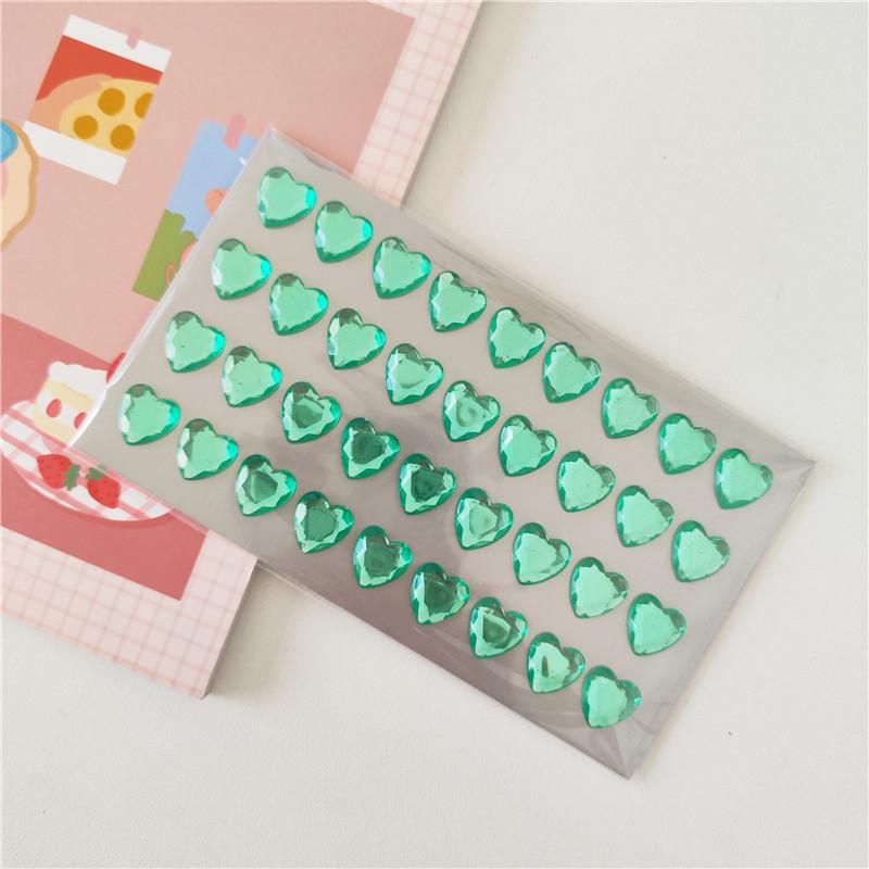 Colored Self-adhesive Rhinestones Sticker Children's Stage Show DIY Face Eye Decoration Acrylic Crystal Diamond Tattoo Sticker