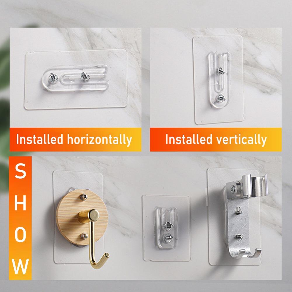 Без перфорации Двойное отверстие Винты Наклейка На Стену Вешалка Для Фотоаппарата Гвоздь Бесплатные Наклейки