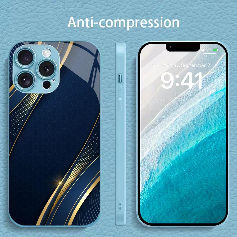 Посеребренный Чехол из Закаленного Стекла для Телефона для iPhone Чехол для 11/12/13/14/15/16/17 Pro MAX