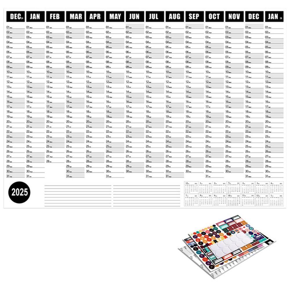 Agenda Organizer Wall Hanging Calendar To Do List Schedule Yearly Planner Sheet Home Office