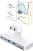 Док-станция Atlas iMac Hub Thunderbolt 3 USB SD microSD HDMI Двойной монитор iMac M1 2021 M3 2023 M4 2024 24-дюймовый (USB-тип-C) Станция 7-в-2, Серебристый,