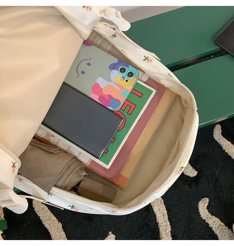 Цветочный Милый Рюкзак для Женщин: Большая вместимость, идеально для школы - Подходит для учащихся средней и начальной школы