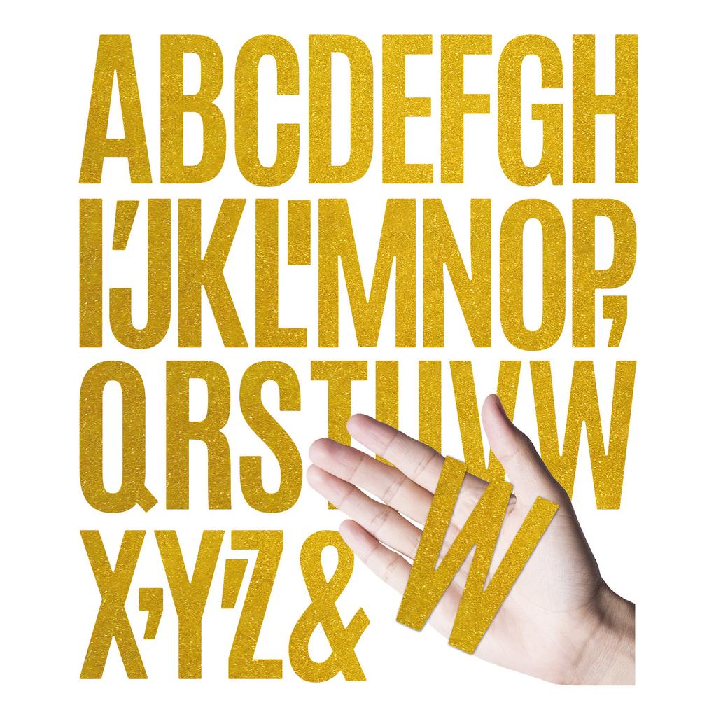 3-дюймовая блестящая наклейка с буквой, блестящая пудра, украшение для праздника, дня рождения, вечеринки, сделай сам, водонепроницаемая, большого размера, блестящая наклейка с буквой