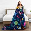 Printed Blanket Comfortable Soft Sofa Talk Blanket