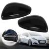 Door Wing Rearview Mirror Cover Cap For Peugeot 208 2008 2012 2013~ Citroen C3 2016~ Chrome/Black Side Mirror Housing