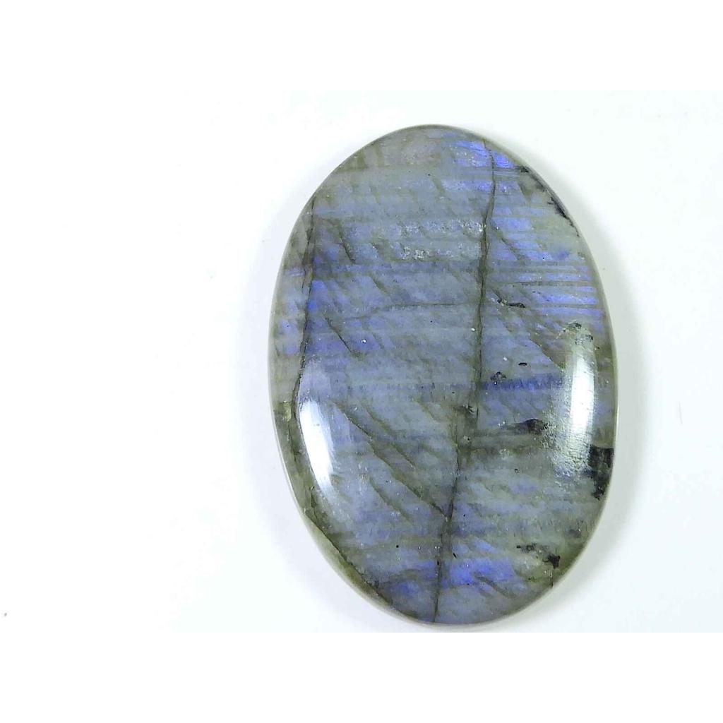 137Cts. Natural Labradorite Oval Crystal Cabochon Loose Gemstone 37X53MM SK-1950