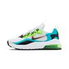New Air Max 270 RT SE Shock Absorbers Low Top Running Shoes White Green Children Aged 3 7 Years Old CW2211-300