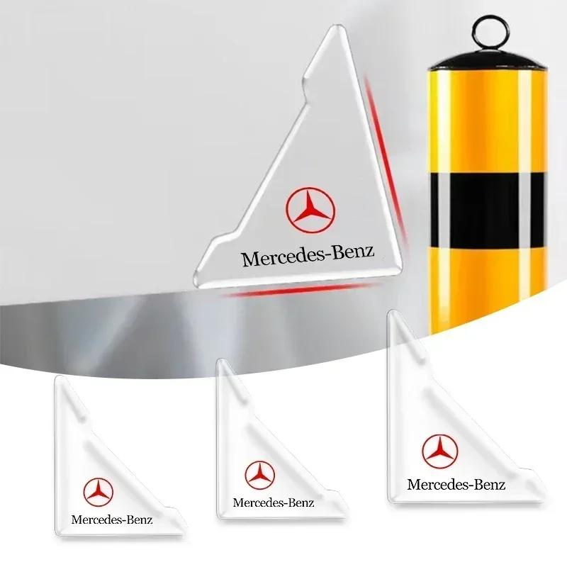 2026 Hot 2Pcs Transparent Car Door Corner Cover Anti-Scratch Protection Sticker For Mercedes Benz B/C/E/S Class A Class C200L GLC GLE CLA