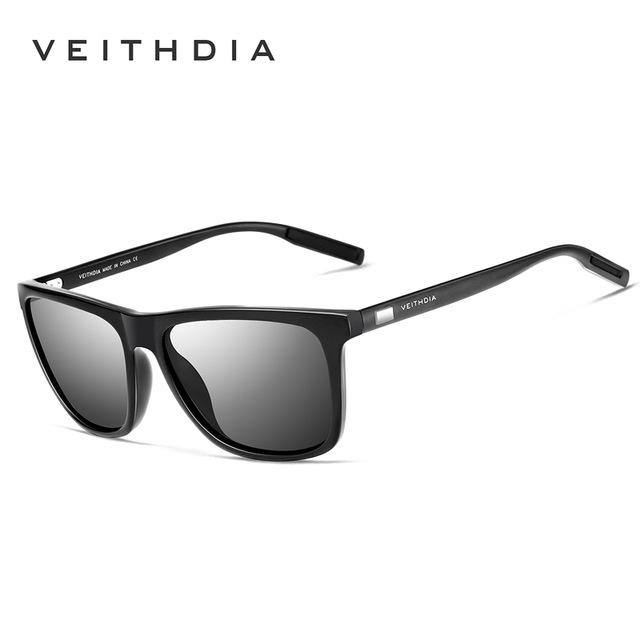 Брендовые солнцезащитные очки VEITHDIA, унисекс, ретро, ​​алюминий + TR90, солнцезащитные очки с поляризационными линзами, винтажные очки, солнцезащитные очки для мужчин/женщин 6108