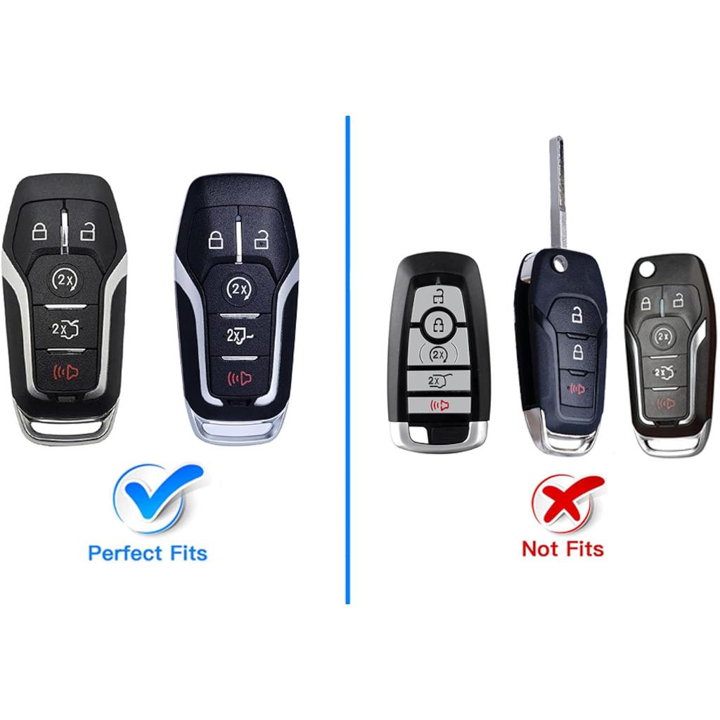 Для чехла на брелок Ford с цепочкой для ключей, мягкий чехол из ТПУ премиум-класса с полной защитой для ключа Ford Fusion Mustang, защитный чехол для дистанционного ключа Lincoln Smart