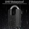 Heavy Duty Fingerprint Padlock with APP Waterproof Smart Lock with Key for Warehouse Fence Outdoor