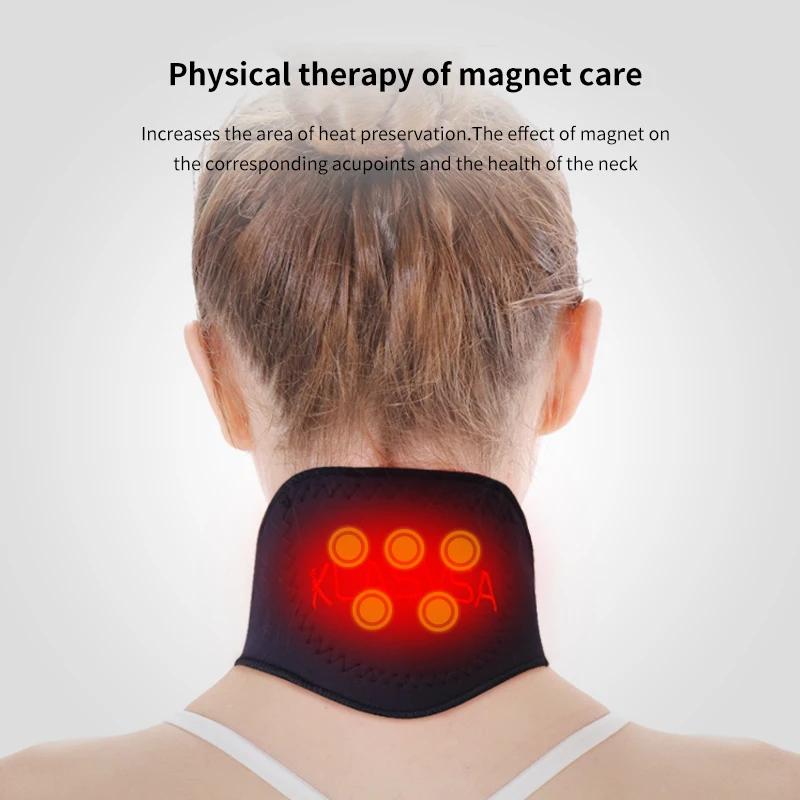 1 шт., самонагревающийся турмалиновый пояс, бандаж для шеи, поддержка магнитной терапии, массажер для шеи, облегчение боли, уход за здоровьем