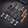 Классические ремешки для часов из мягкой кожи, деловые ремешки для часов с автоматической застежкой, ремешок в деревянной коробке 18 мм, 20 мм, 22 мм, 24 мм, ремешок для часов