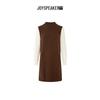 JOY SPEAKER Women's Spliced Stand Collar Knit Dress