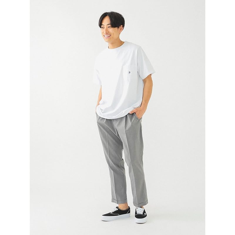 [Beams] S/S TEE B logo pocket T-shirt men's WHITE L 11041320803