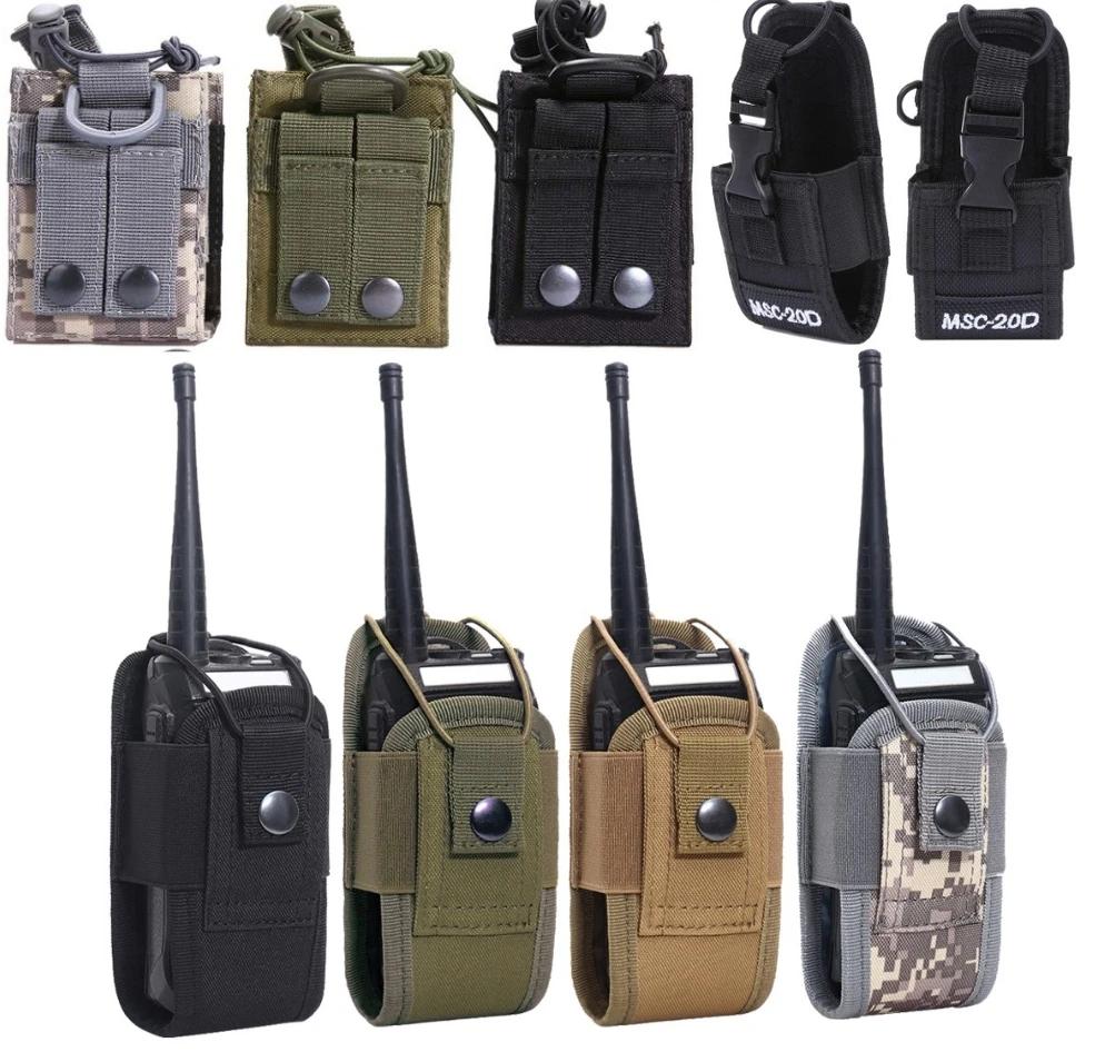 20D Walkie Talkie Bag Case Holder for Kenwood BaoFeng UV-5R BF-888S 1000D Tactical Molle Radio Walkie Talkie Pouch Waist Bag