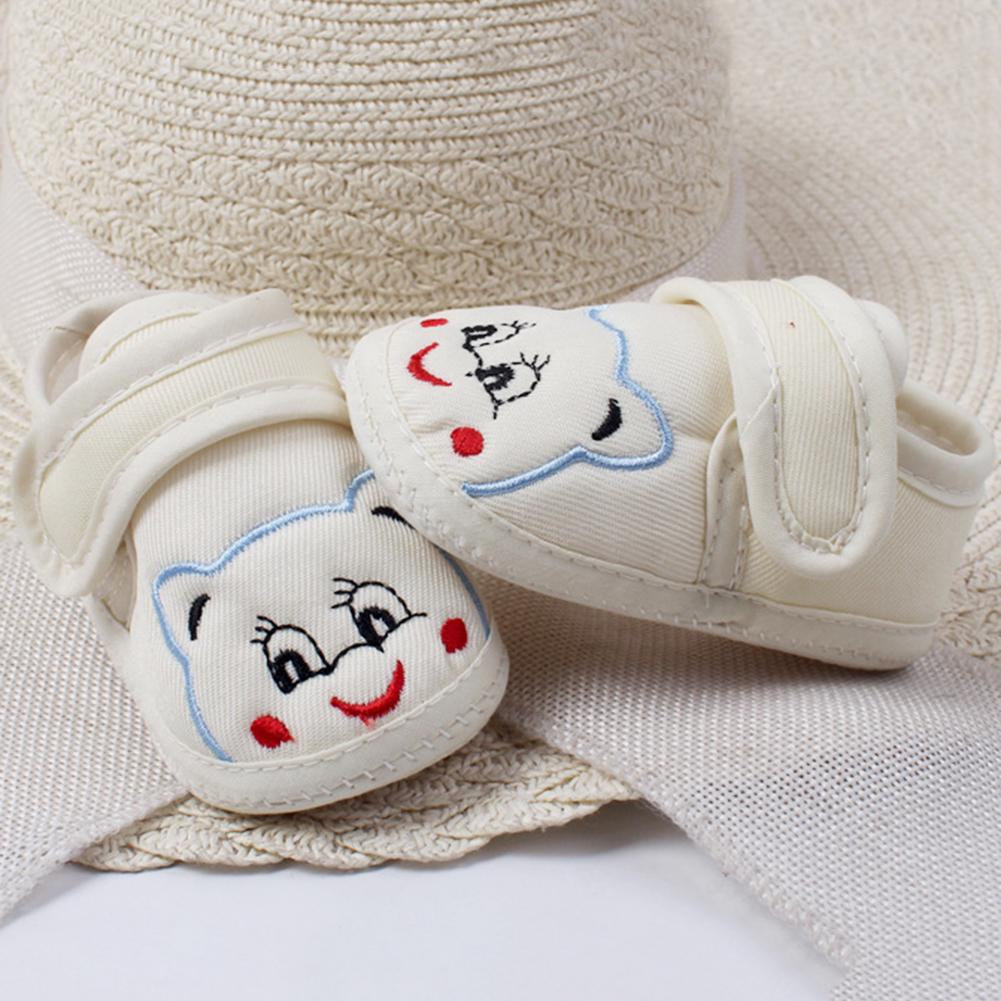 Girl Cartoon Slip Prewalker Flat Boy Anti Breathable Toddler Shoes
