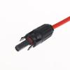 Power Solar Connectors 20A Y-Branch Cable, Solar Cable Parallel Adaptor In Pair For Solar Panel 1*M/Ff+1*F/Mm Black Red Power