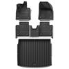 For Polestar 4 2023 2024 Car Floor Mats Cargo Liner Trunk Pad TPE 3D Foot Mat Waterproof All Weather BLACK