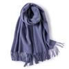 100 Pure Wool Scarves Women's Winter High-end Cashmere Oversized Shawl Gift