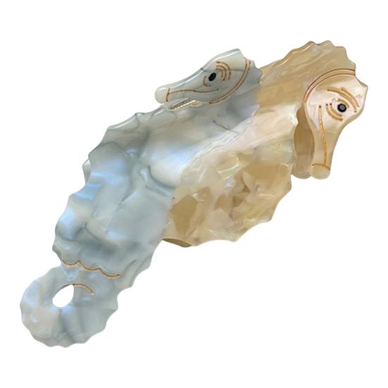 Женская заколка для волос Серия Океан Дельфины Киты Форма Ацетатная заколка для волос Большой размер Заколка для волос на затылок