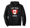 Canada Flag Heart Saint-Bruno City Hoodie