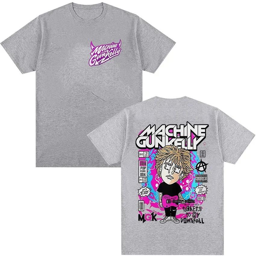 Rock Rap Machine Gun Kelly 2026 Tour Graphic TShirt Unisexs Vintage HighQuality Fashion TShirt Casual Loose Cotton TShirt