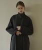 A-Ma Lua Boucle Long Coat_Charcoal