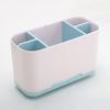 Ящик для хранения в ванной комнате, съемный компактный органайзер для косметики, прочный держатель для зубных щеток для дома